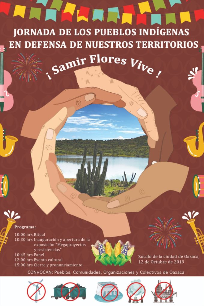 PRONUNCIAMIENTO: Jornada de los Pueblos Indígenas en Defensa de Nuestros Territorios “Samir Flores Vive”