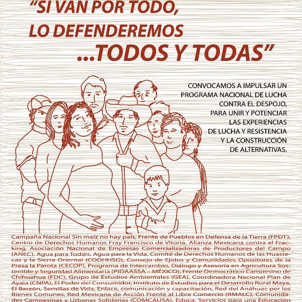 Cartel Encuentro en defensa tierra agua y vida2