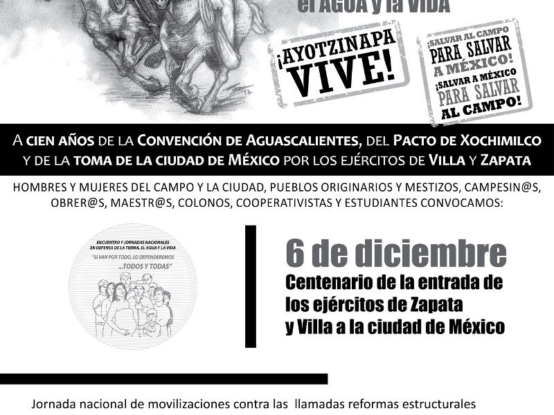 Cartel Jornadas Nacionales dia 6 de diciembre
