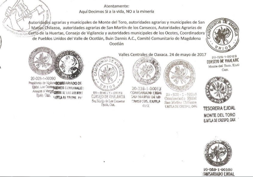 pronunciamiento ejutla ocotlan