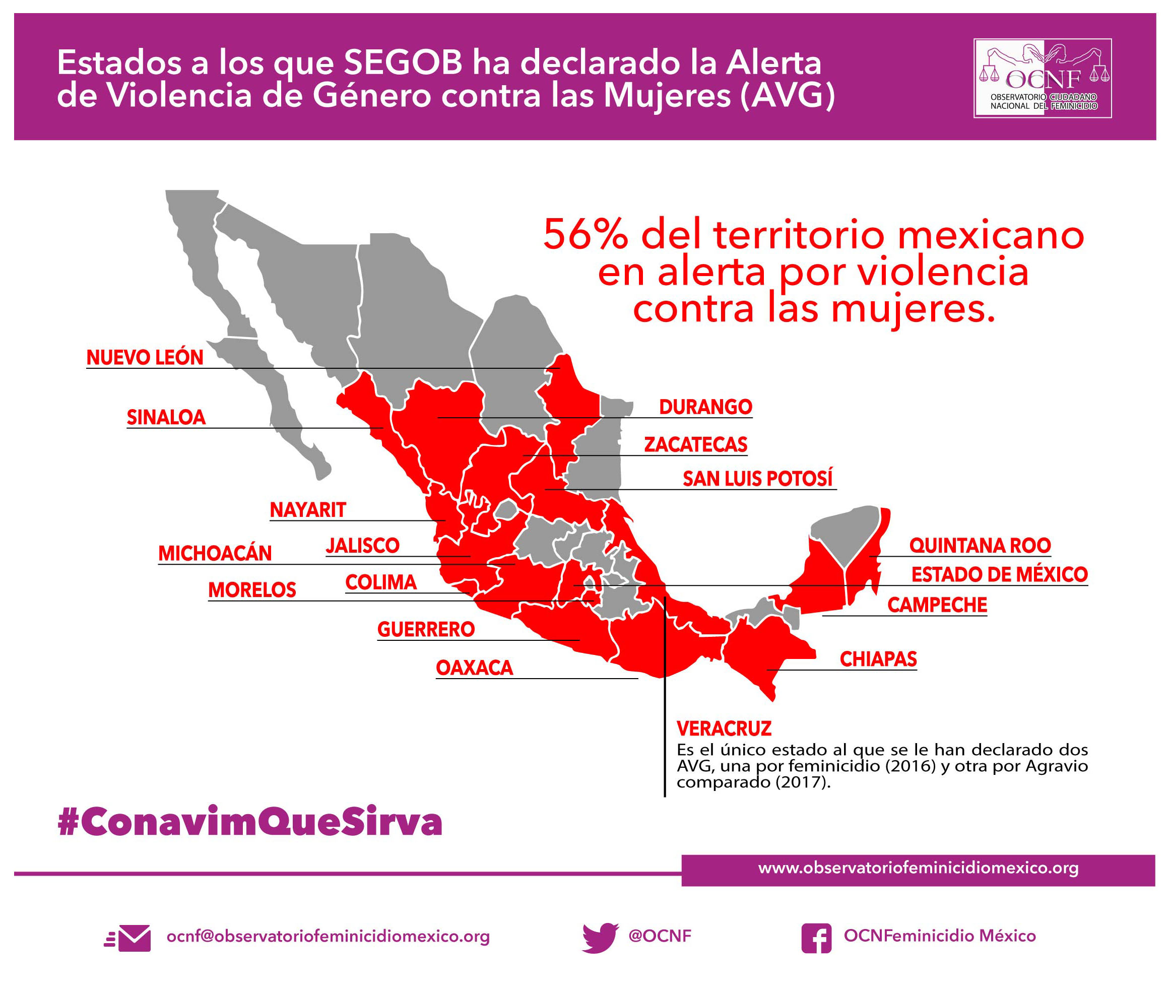 01 Infografía 56 de Mexico en Alerta por Violencia Contra las Mujeres