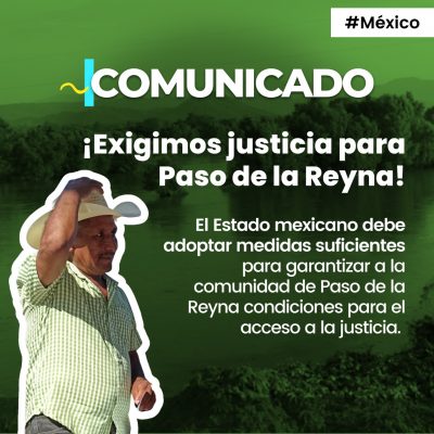 Más de 500 organizaciones y personas condenan el asesinato del defensor Filogonio Martínez Merino