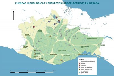 Mapa: Ríos amenazados en Oaxaca
